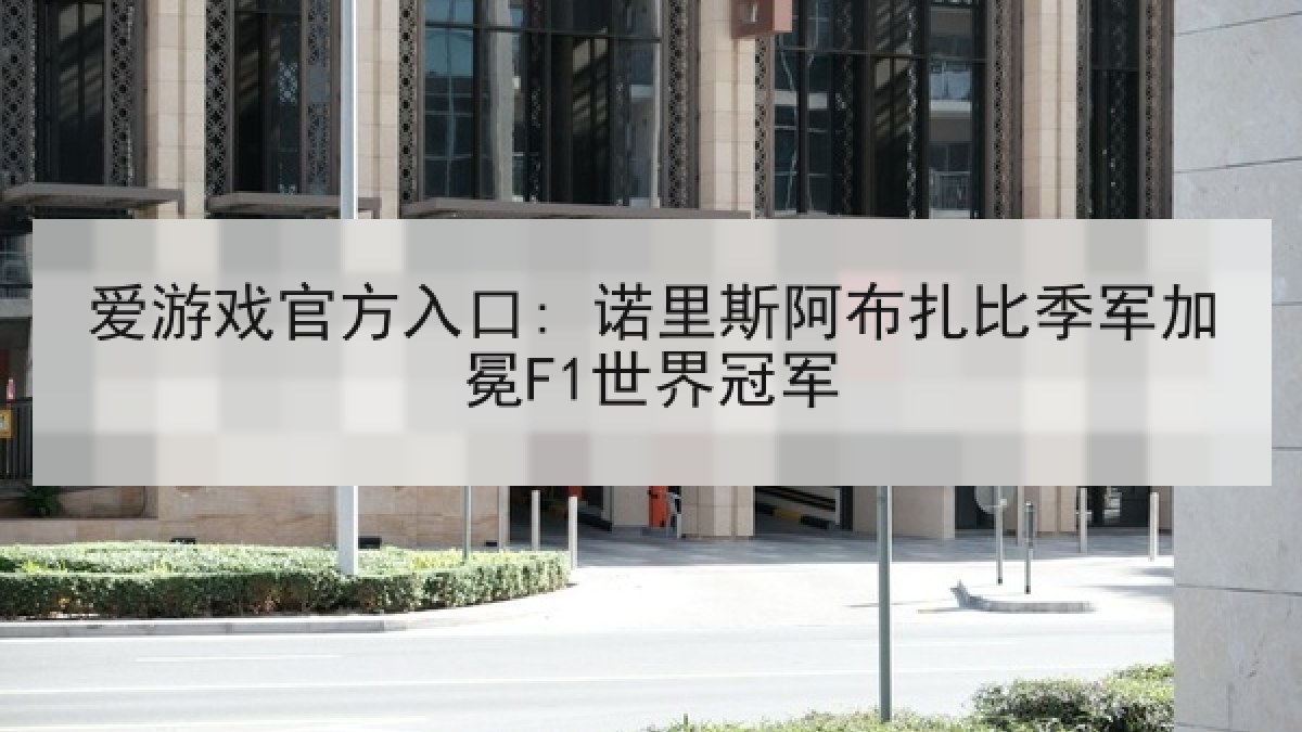 爱游戏官方入口: 诺里斯阿布扎比季军加冕F1世界冠军